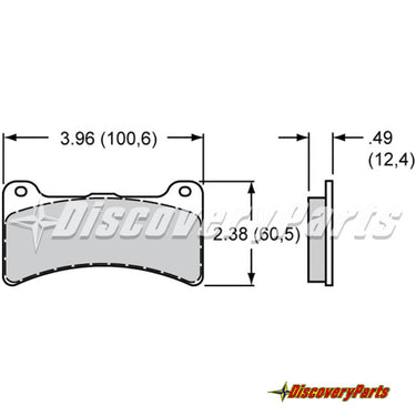 Carbotech Dynapro Low Profile Caliper Brake Pads CTW4812